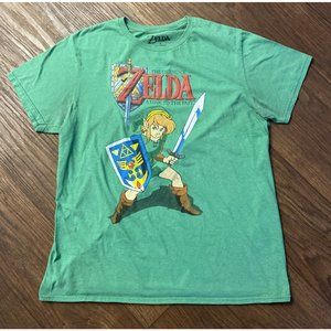 Legend of Zelda A Link to the Past Tee Shirt Size Large Green Target Nintendo